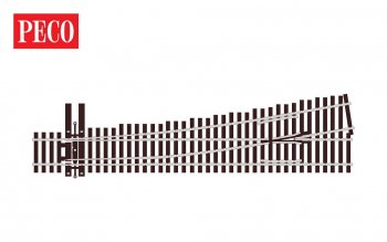 83ʬ6֥ݥȡLeft hand point/turnout #6 radius (1092mm) with unifrog