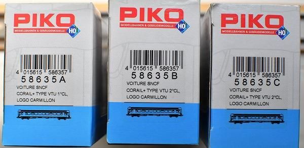 SNCF コライユ客車　4両 Nゲージ Yahoo!オークション -「corail」(Nゲージ) (鉄道模型)の落札相場
