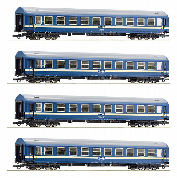 ロコ(Roco)　ハンガリー国鉄急行客車４両セット　4 pcs. Set: MAV express train carriage era IV -  VI | 鉄道模型通販専門店エキサイトモデル