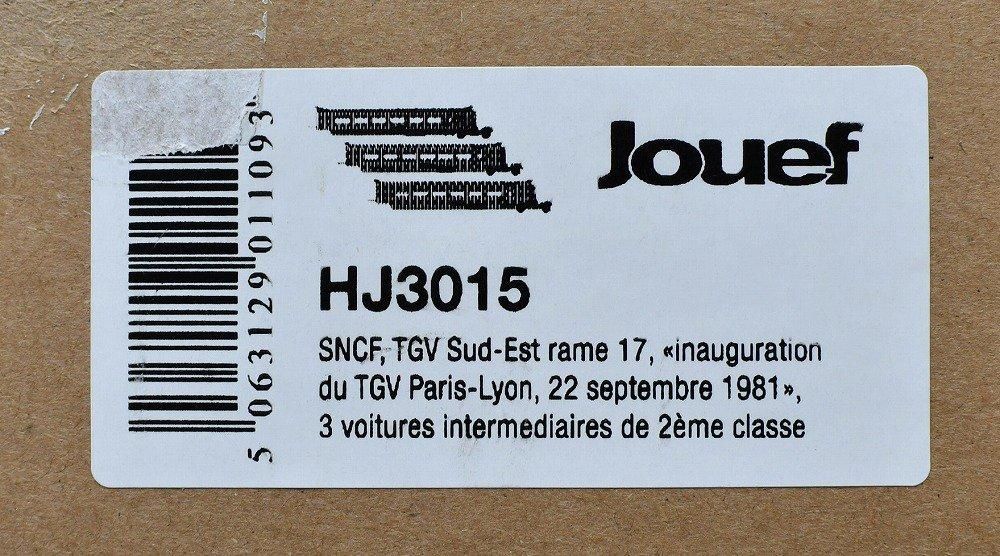 ジョエフ(JOUEF) TGV | 鉄道模型通販専門店エキサイトモデル ジョエフ(JOUEF) TGV | 鉄道模型通販専門店エキサイトモデル