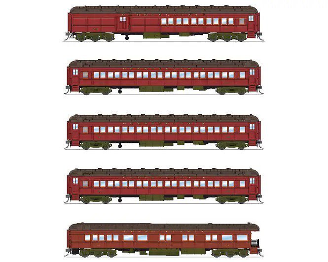 ブロードウェイ(Broadway Limited) ペンシルバニア鉄道ヘヴィーウェイト客車５両セット　PRR HEAVYWEIGHT 5-CAR  PASSENGER SET, 1950'S ERA | 鉄道模型通販専門店エキサイトモデル