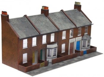 ƥ饹ϥʥɥåȡ꡼ա4 Redbrick terraced house fronts (low relief)