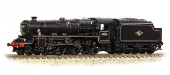 ؼ LMS 5MT 'Black 5' with Welded Tender 45195 BR Lined Black (Late Crest)