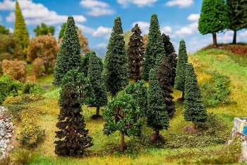 15ꡡ15 Mixed forest trees, assorted for H0 & TT