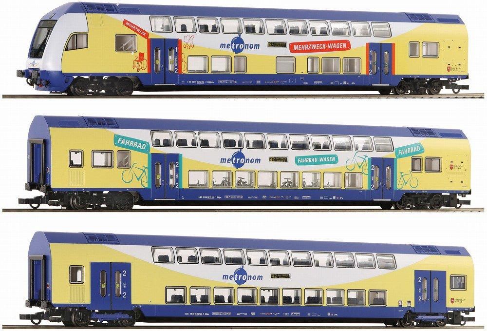 ロコ(Roco) メトロノーム ダブルデッカー客車3両基本セット 3
