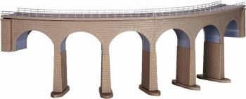 жR=220-228.5mm 90Albula Viaduct with icebreaker foundations, curved, single-track