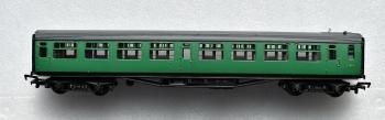 63եȥѡȥȵҼ֡63' Bulleid Corridor 2nd Coach BR Malachite Green S107S - Renumbered