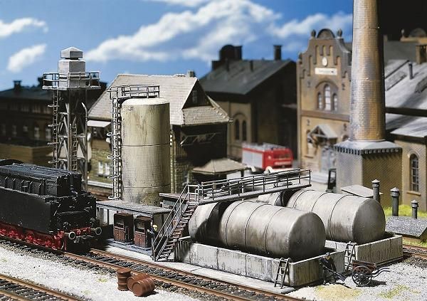 鉄道施設４点セット(faller HO 71) ファーラー(FALLER)ストラクチャー ディーゼル燃料供給設備