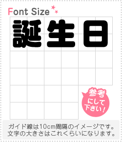 切り文字セット 【誕生日】 1文字のサイズ：LL(200×200mm) 素材