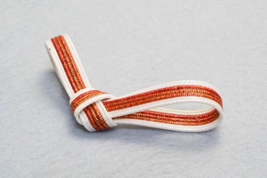 茶道具 収納用 紺色花柄とオレンジロープ 茶道具 収納用 紺色花柄とオレンジロープ