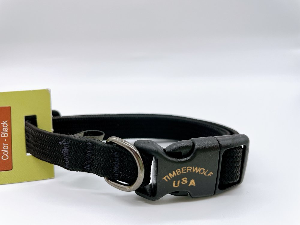 TimberWolf - Sequoia Collar XS セコイアカラー XSサイズ -Black- (小型犬サイズ）