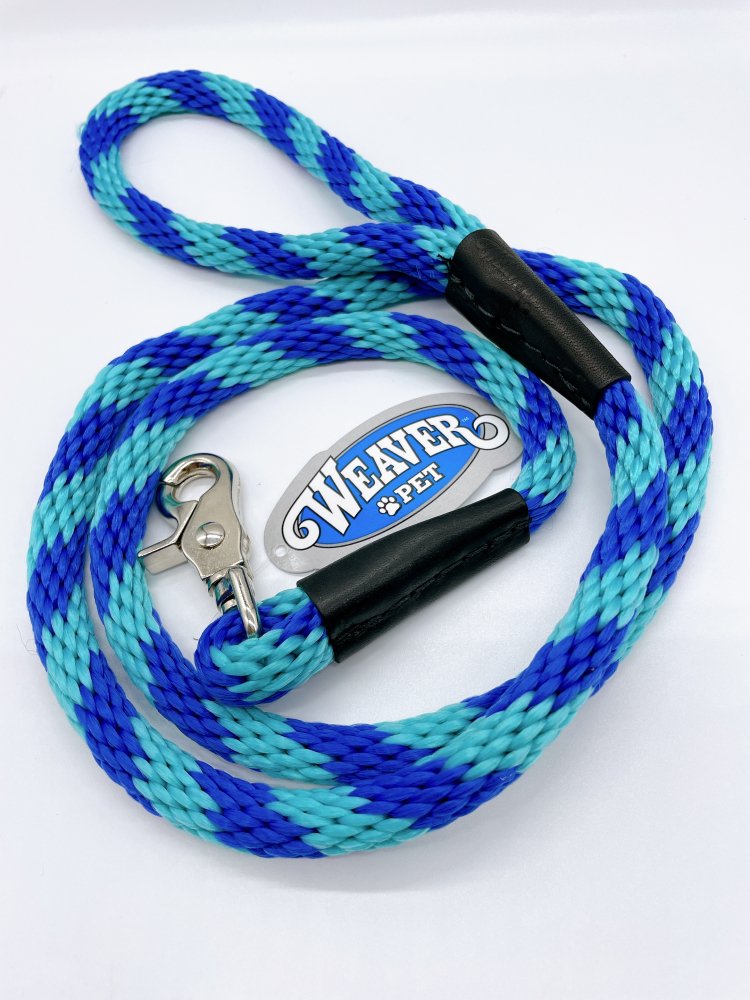 WEAVER - Rope leash - ロープリード　ダズリングブルー/ターコイズ