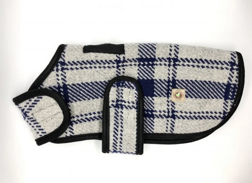 <img class='new_mark_img1' src='https://img.shop-pro.jp/img/new/icons25.gif' style='border:none;display:inline;margin:0px;padding:0px;width:auto;' />Chilly Dog - Grey & Blue Plaid  Coat (S)淿