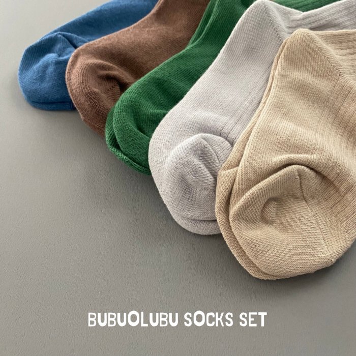 ドンボソックス靴下5足セット♪ー 韓国子供服 BUBUOLUBU ブブオルブ