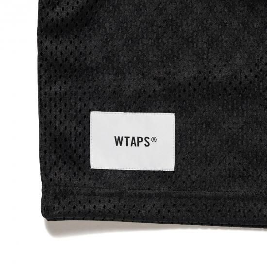 トップス WTAPS NETMINDER LS POLY Black M WTAPS - Netminder Printed Tech-Jersey and Mesh Shirt - Black