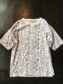Crazy 柄 T shirts /Used Over size 