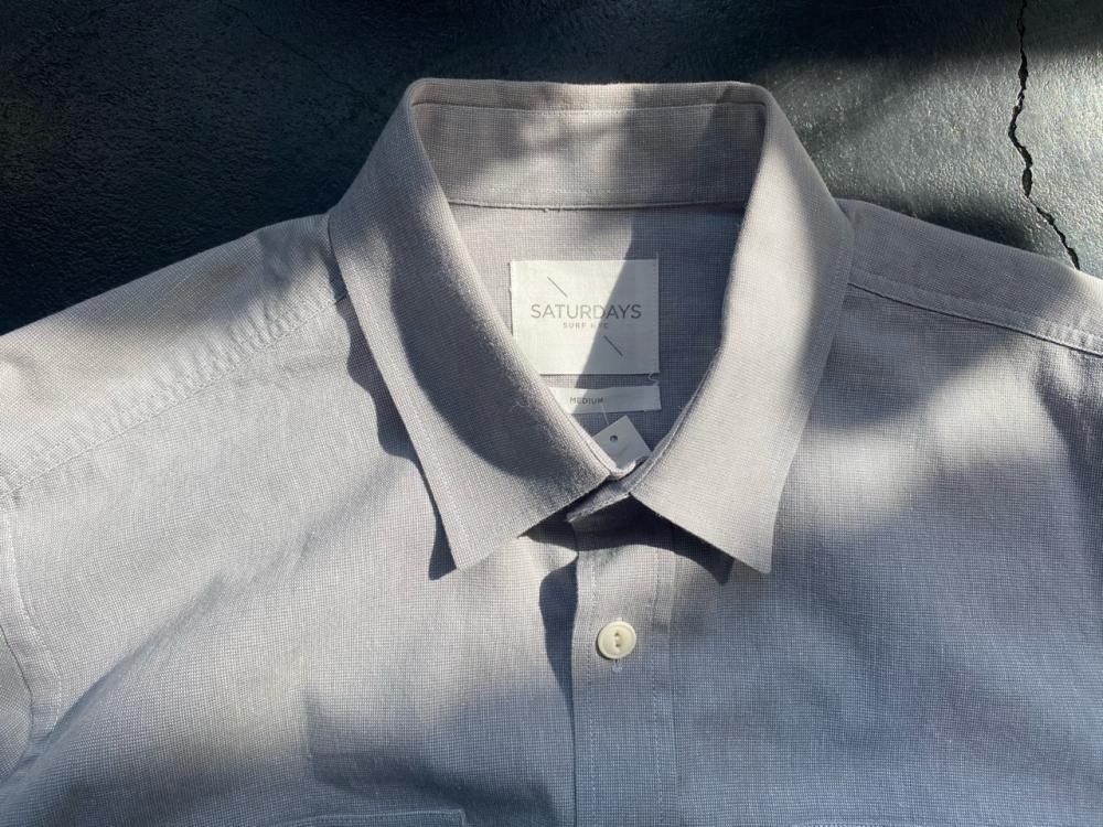 Saturdays Surf NYC cotton Shirts Mens M but looks L -used-