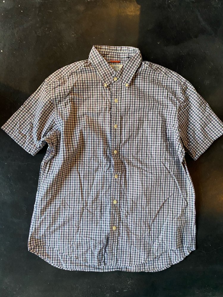 J CREW COTTON S/S SHIRTS -USED- MENS L