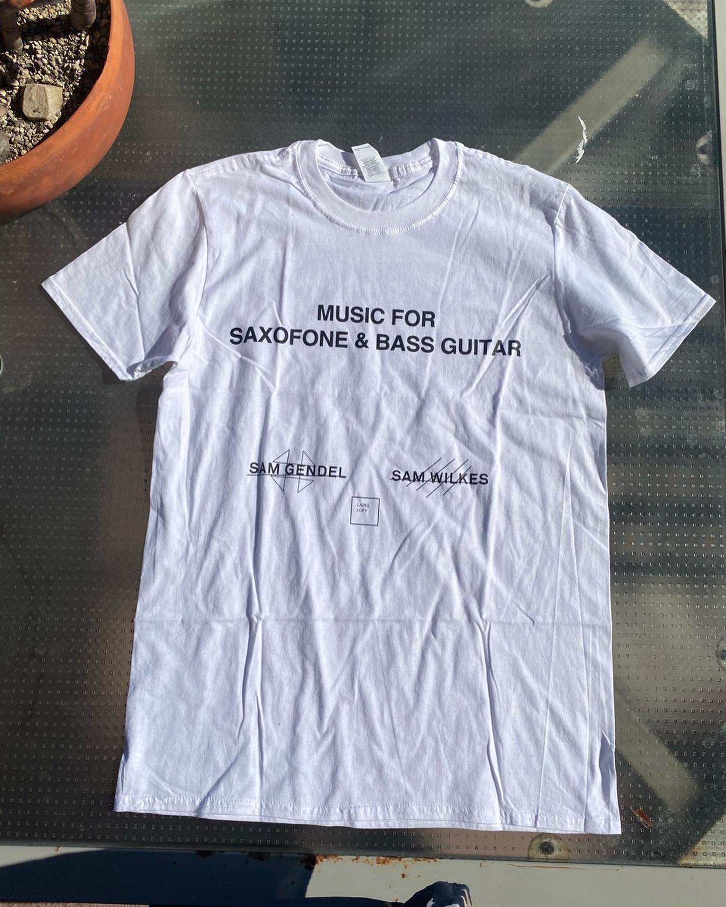  SAM GENDEL & SAM WILKS / MUSIC FOR SAXOFONE & BASS GUITAR T shirts 