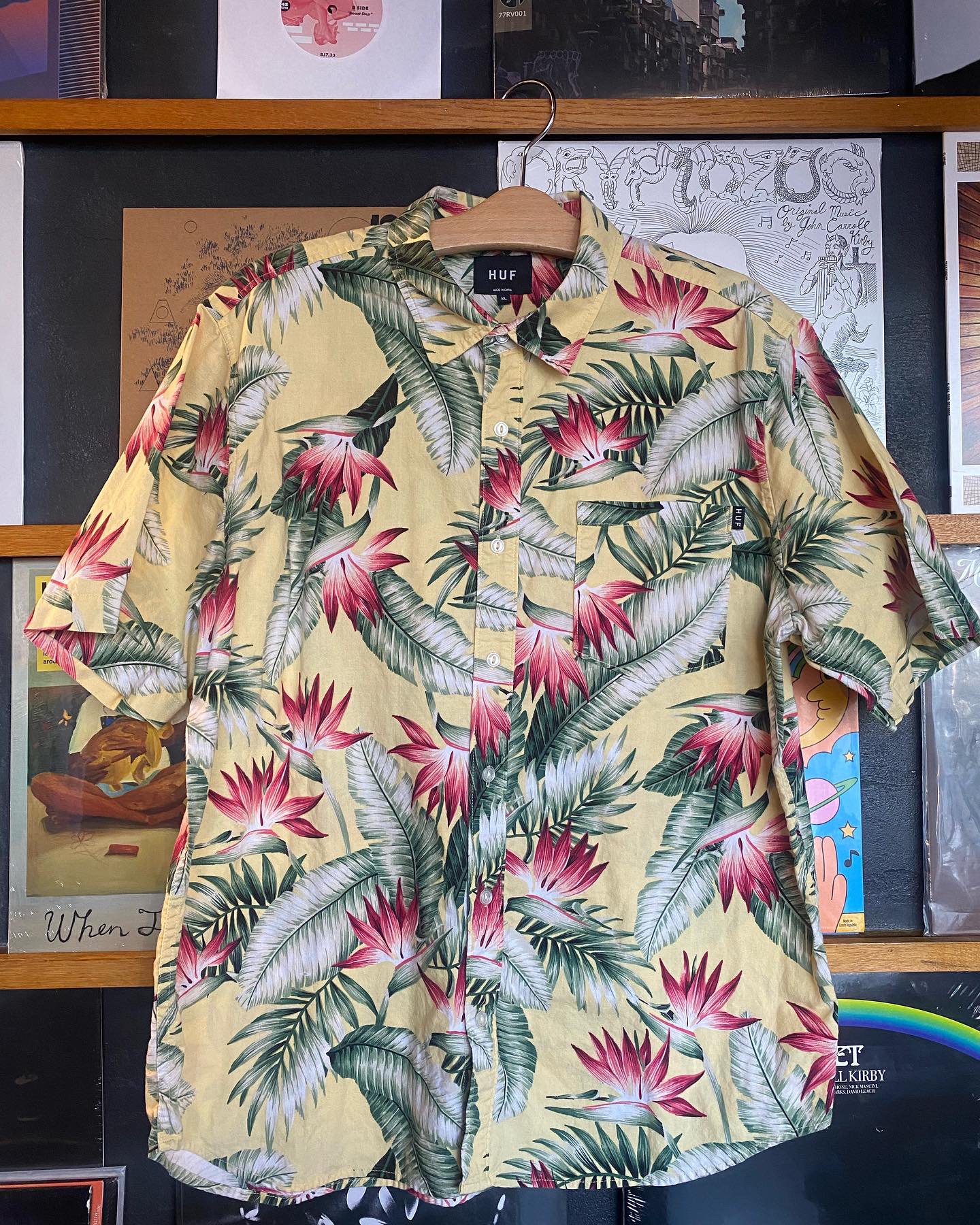 HUF s/s Aloha Shirts -used- men's XL