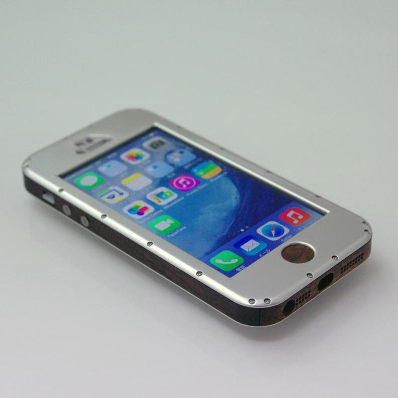 iPhone5ケース 鏡面 [ngd.] 木と金属の融合 こだわりのものづくり