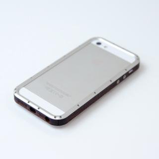iPhone5/5Sケース　白ヘアライン