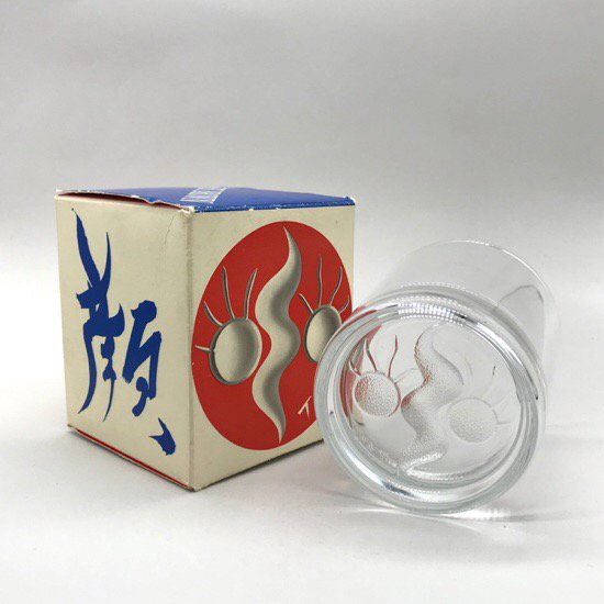 高さ9㎝岡本太郎　顔のグラス