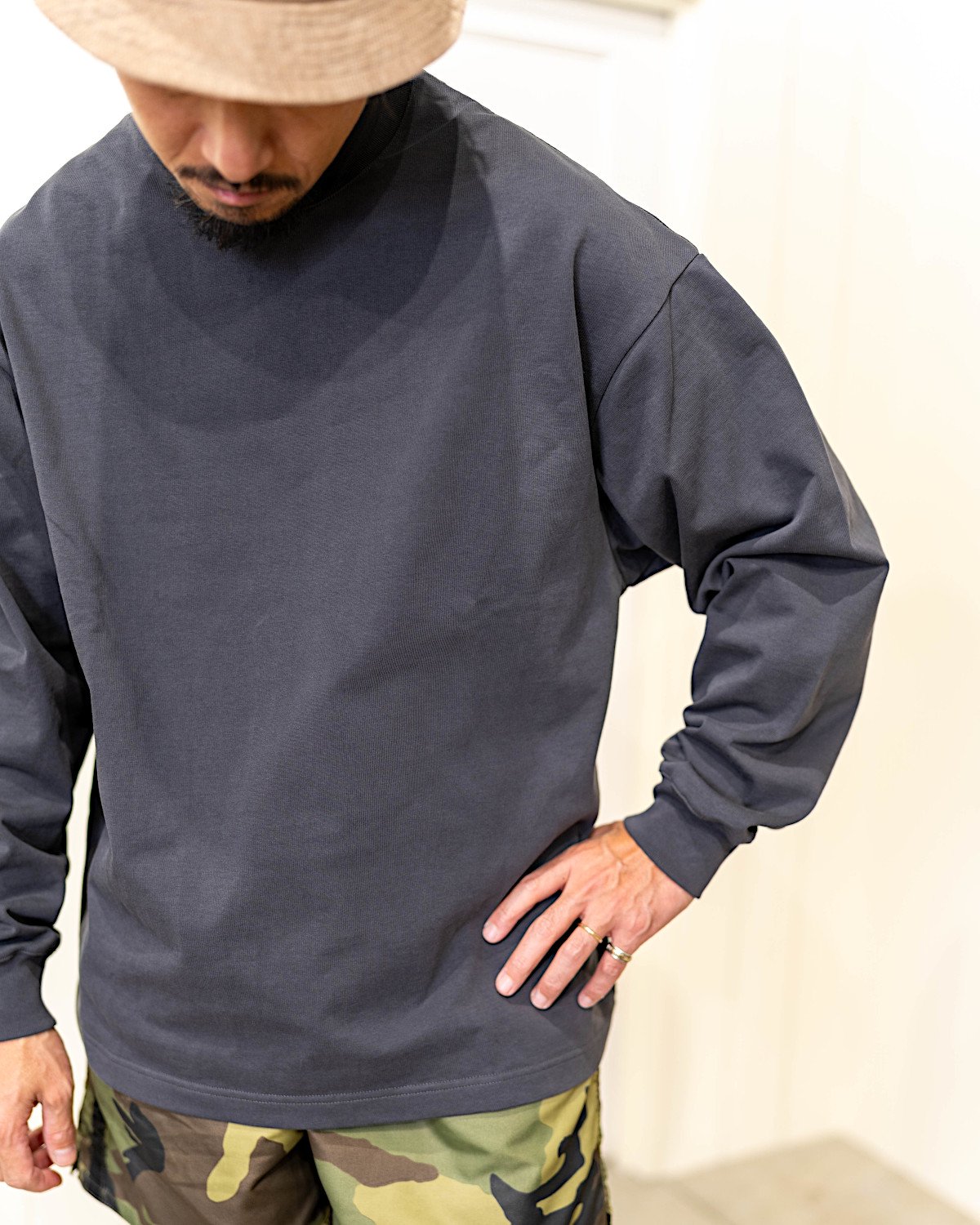 MOAT Heavy Weight LS Tee Gray