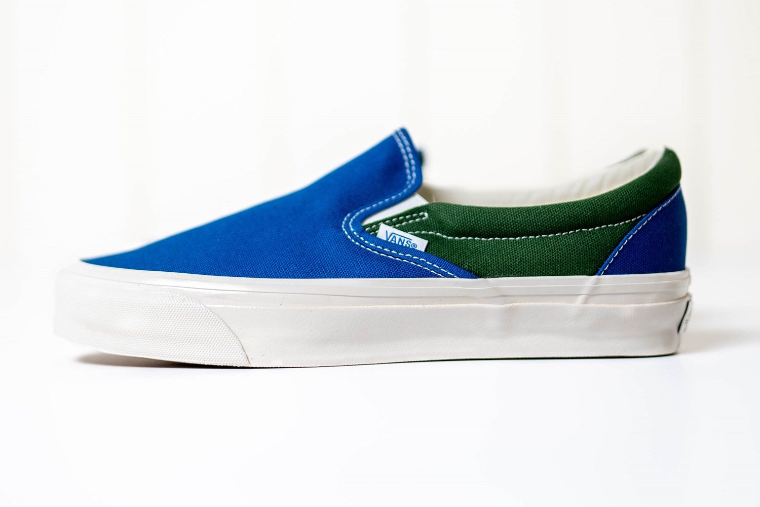 vans スリッポン blue ショップ mariage