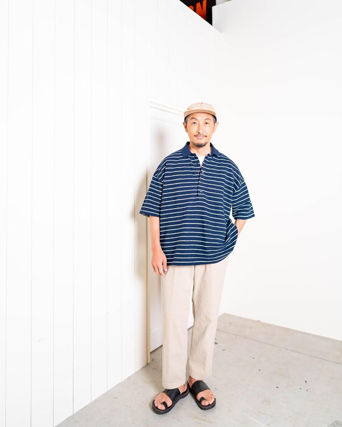 UNFEIGNED【アンフェインド】OVERSIZE POLO moat UNFEIGNED OVERSIZE POLO Navy