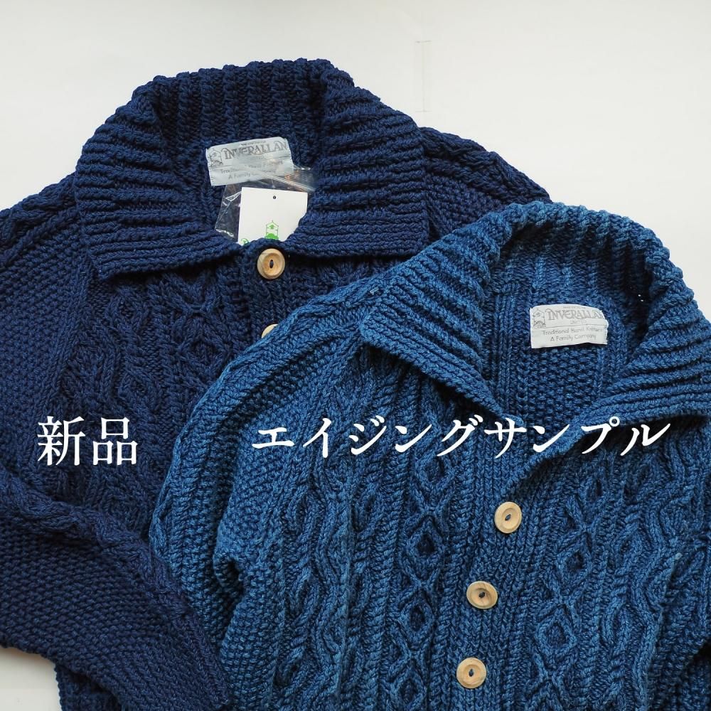 Aランク INVERALLAN インバーアラン ニット カーディガン コットン