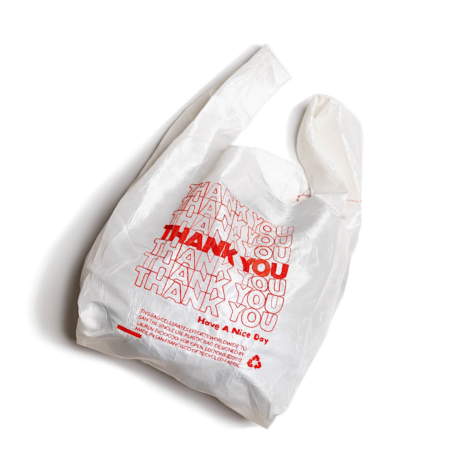 OPEN EDITIONS Thank you Tote Red