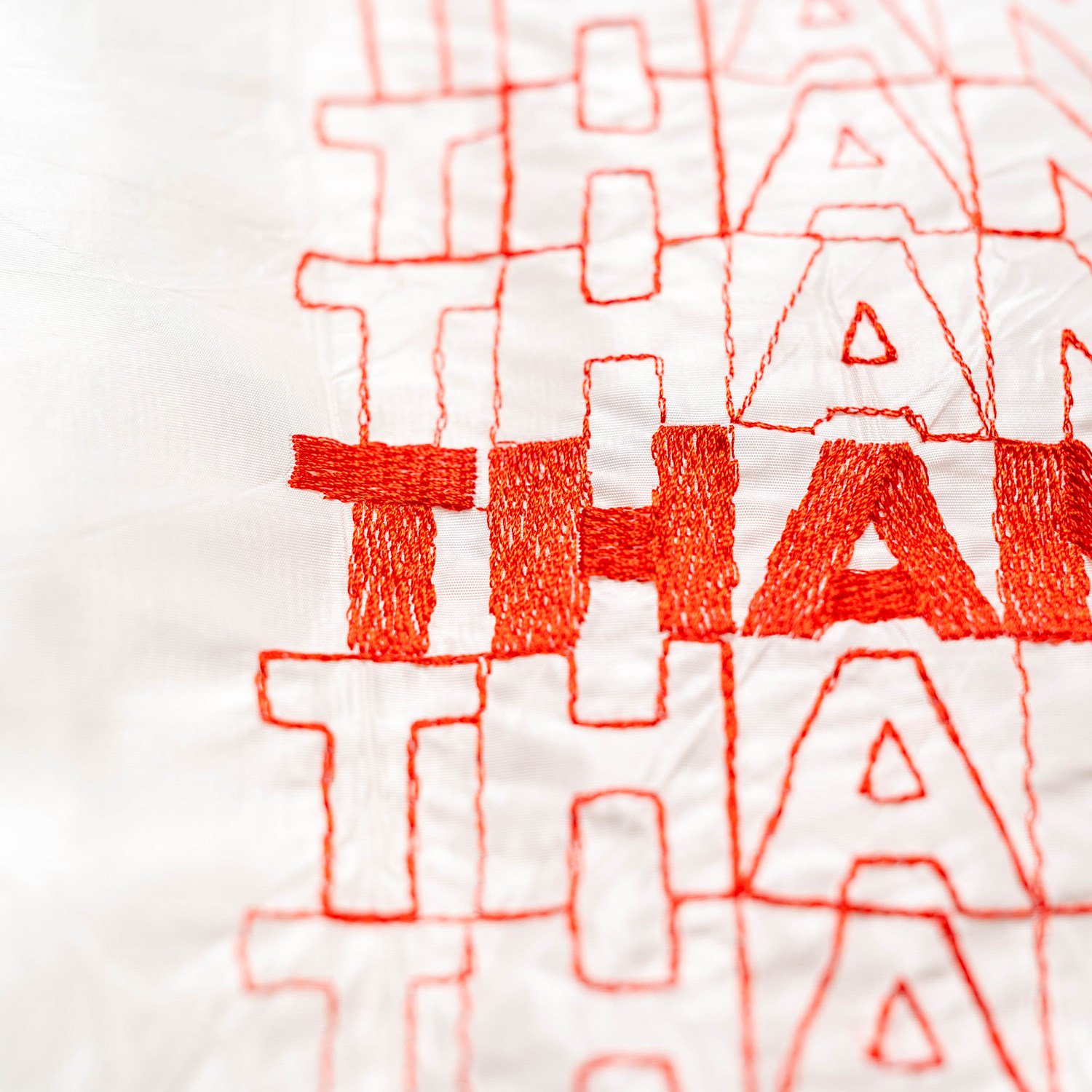 OPEN EDITIONS Thank you Tote Red