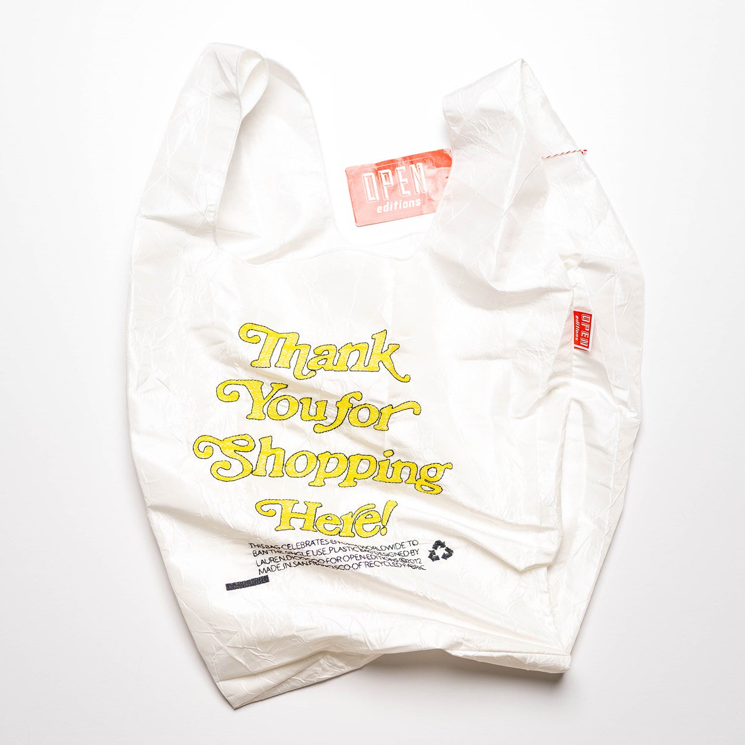 OPEN EDITIONS Thank you Tote Yellow