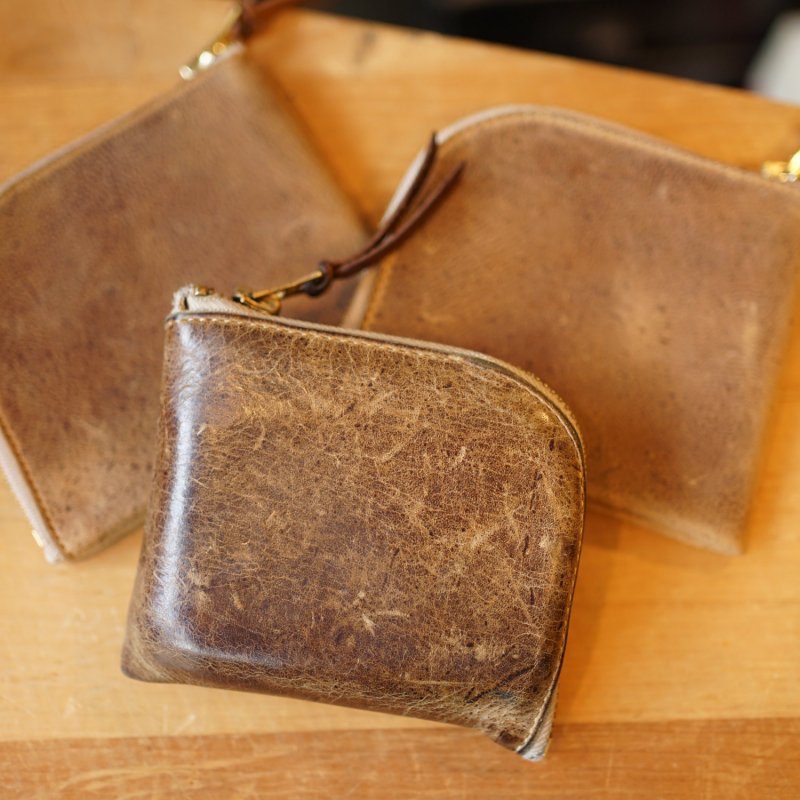 ANCHOR BRIDGE アンカーブリッジ　クーズーレザー　ZIP-WALLET　KUDU