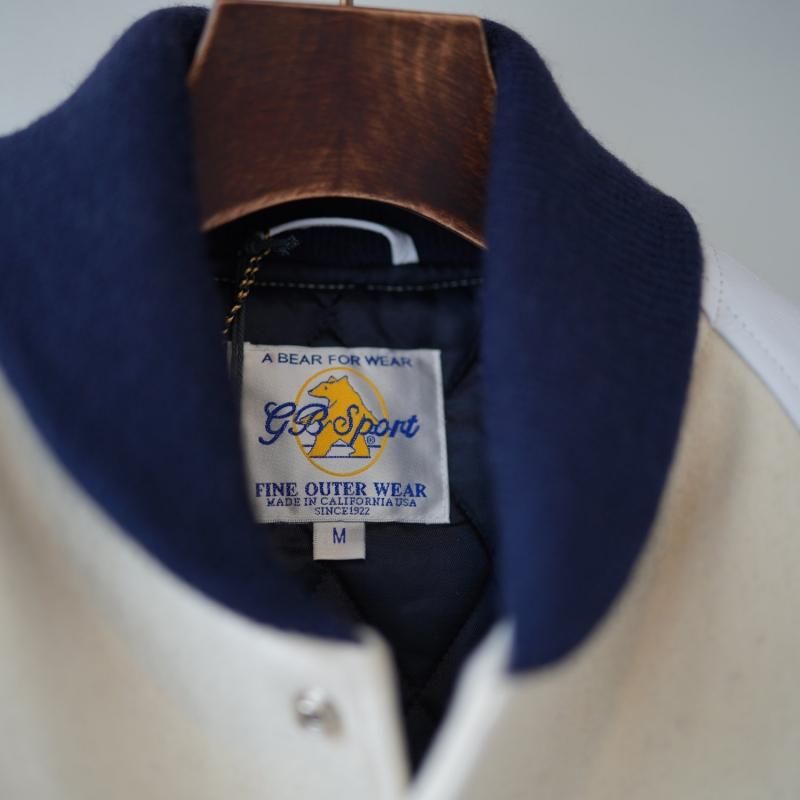 G.B.SPORT 別注 白ジャン WHITE×NAVY-