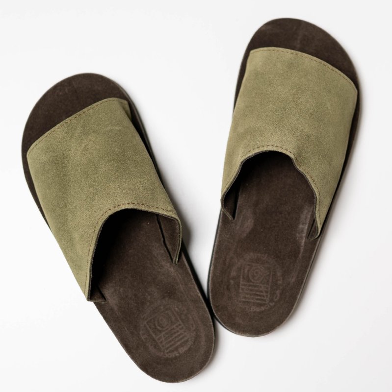 The Sandalman サンダルマン SLIDE SANDAL オリーブ