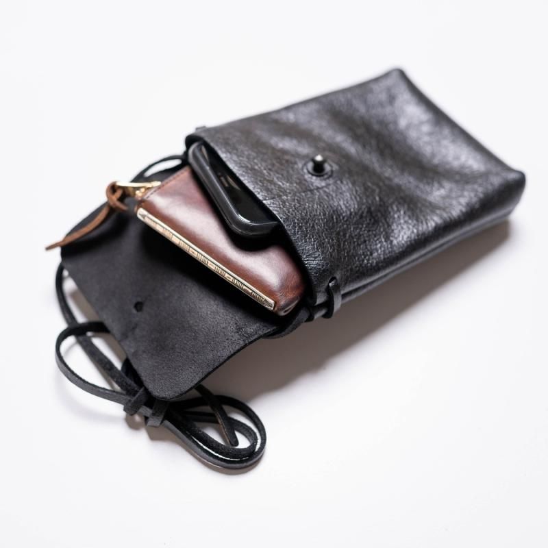 革製品】 Kudu Leather ショルダーポーチ
