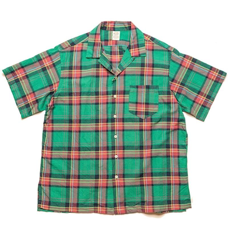 D.C.WHITE Madras Plaid Shirt Green