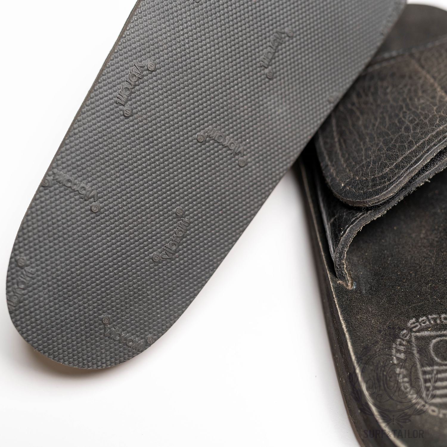 The Sandalman サンダルマン VELCRO WEDGE SLIDE ブラック