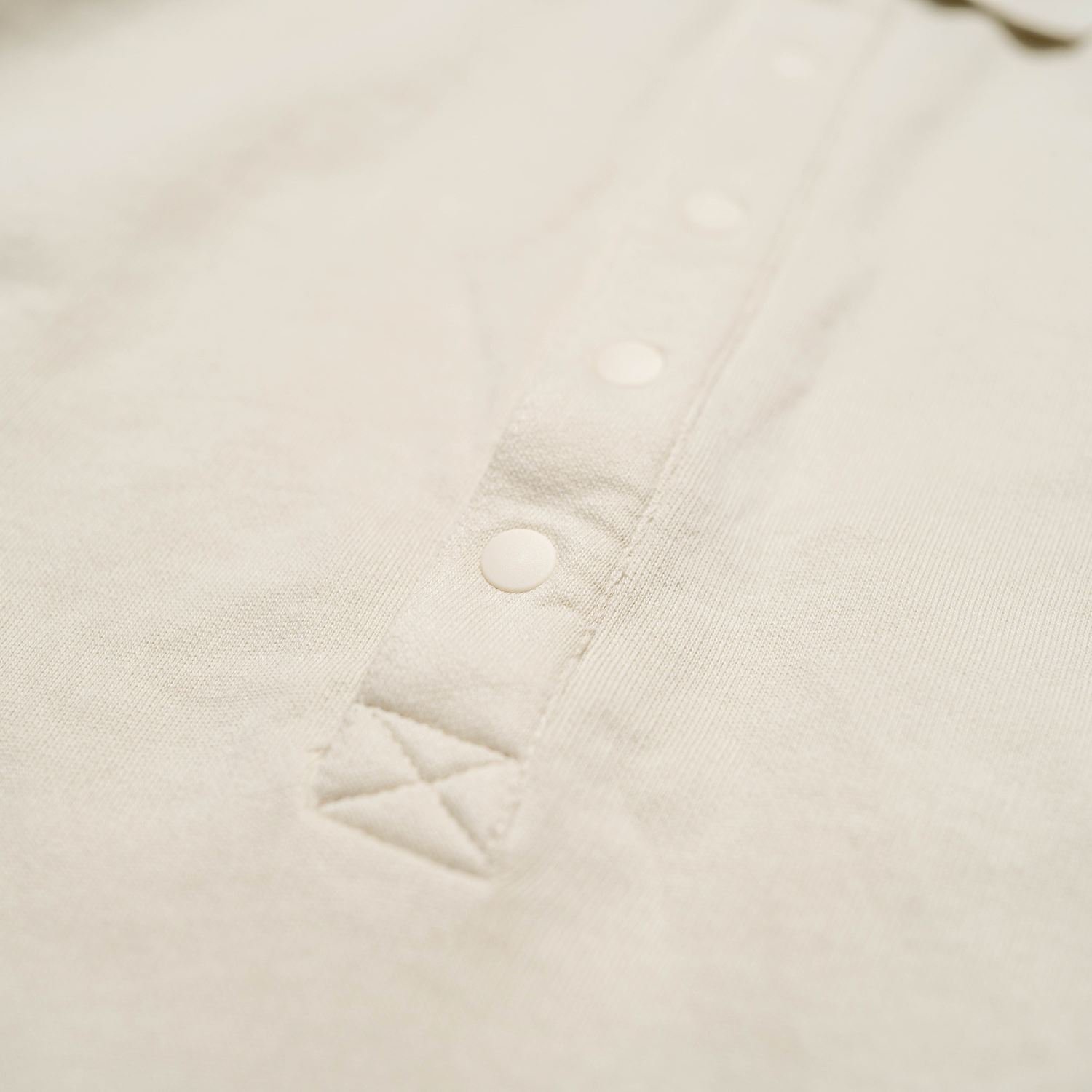 UNFEIGNED OVERSIZE POLO SWEAT Bone White