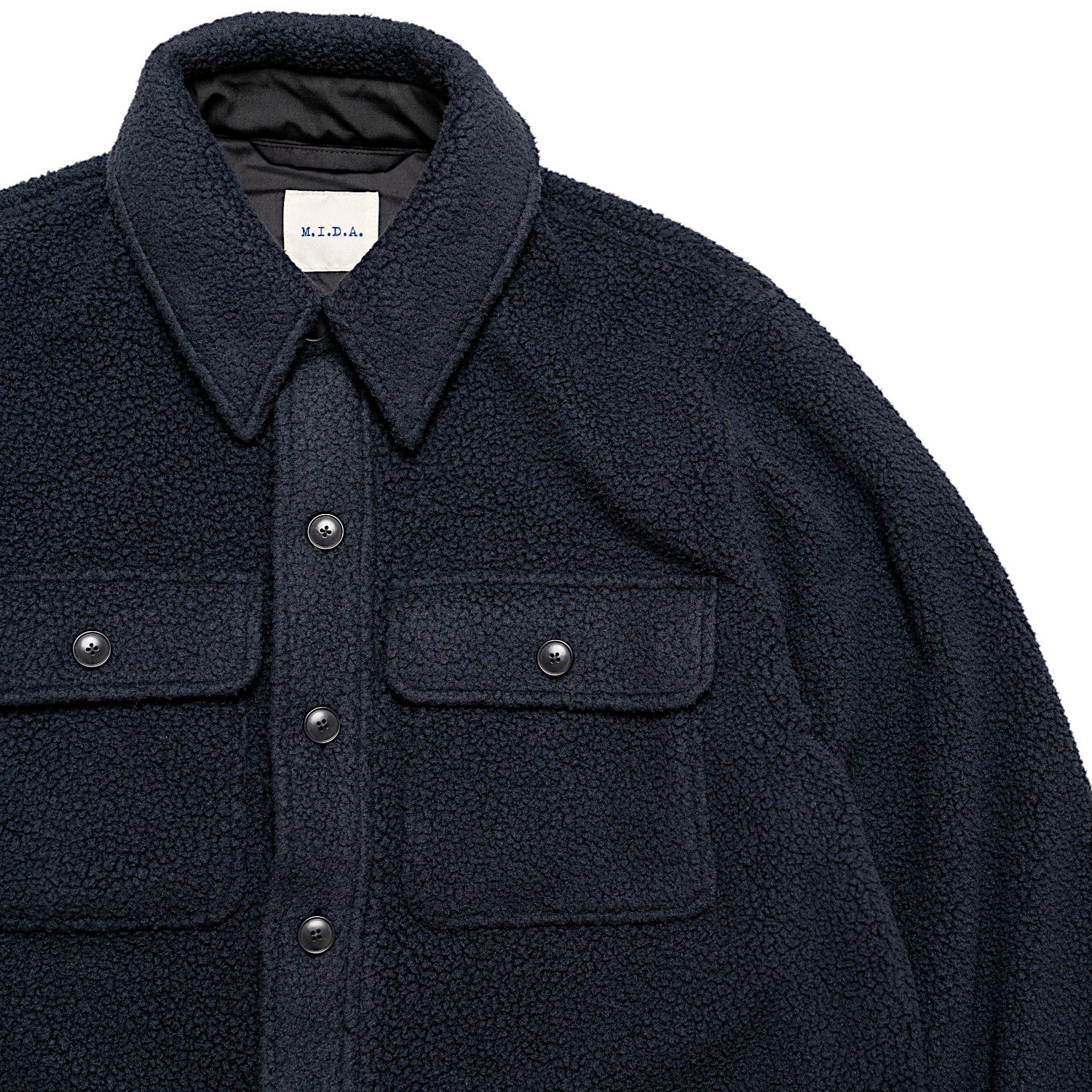 MIDA MOAT別注 FLEECE CPO SHT-JKT NAVY