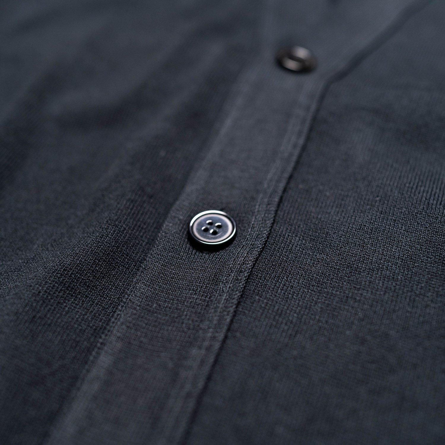 トップス JOHN SMEDLEY24G CARDIGAN surf&tailorMOAT JOHN SMEDLEY 24G CARDIGAN ブラック