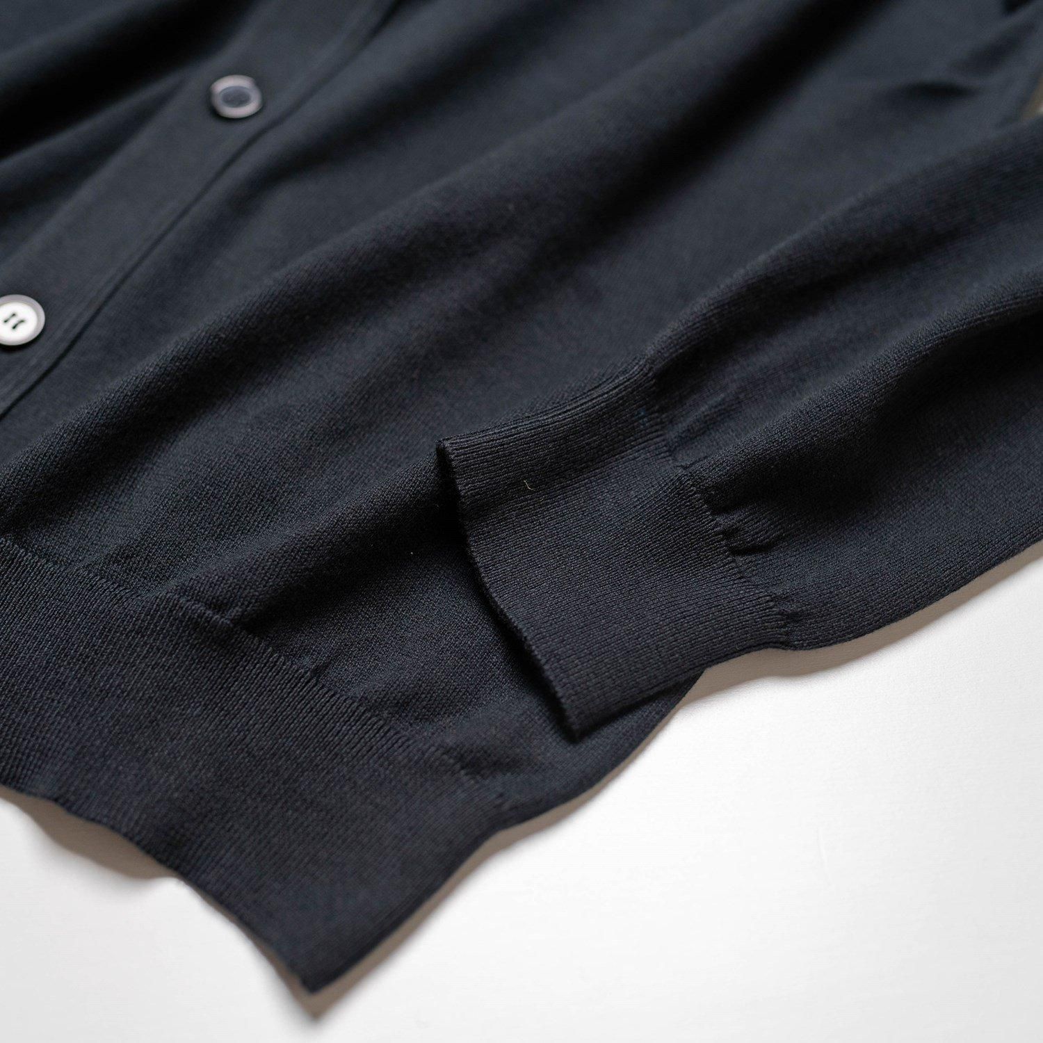 【美品】JOHN SMEDLEY カーディガン ブラック 黒 JOHN SMEDLEY ジョンスメドレー カーディガン メンズ ブラック