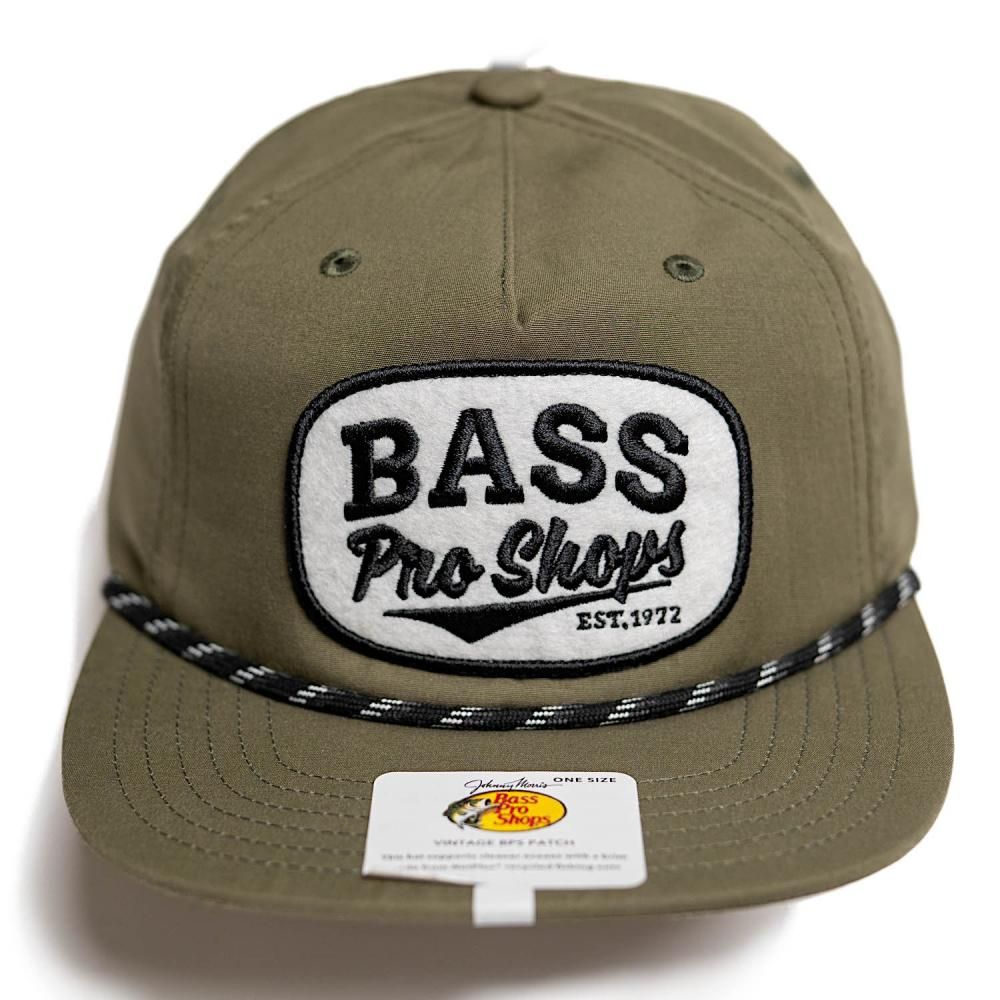 BASS PRO SHOPS Patch Snapback Cap Olive