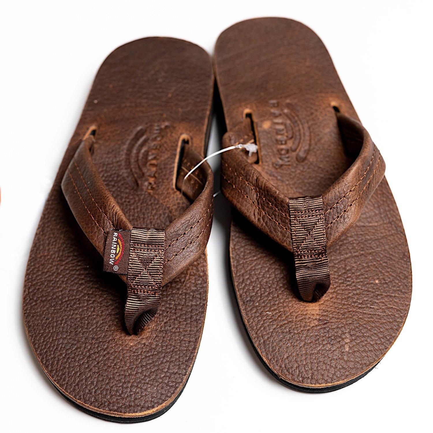 レア/未使用】RAINBOW SANDALS ラグジュアリーレザー Oak