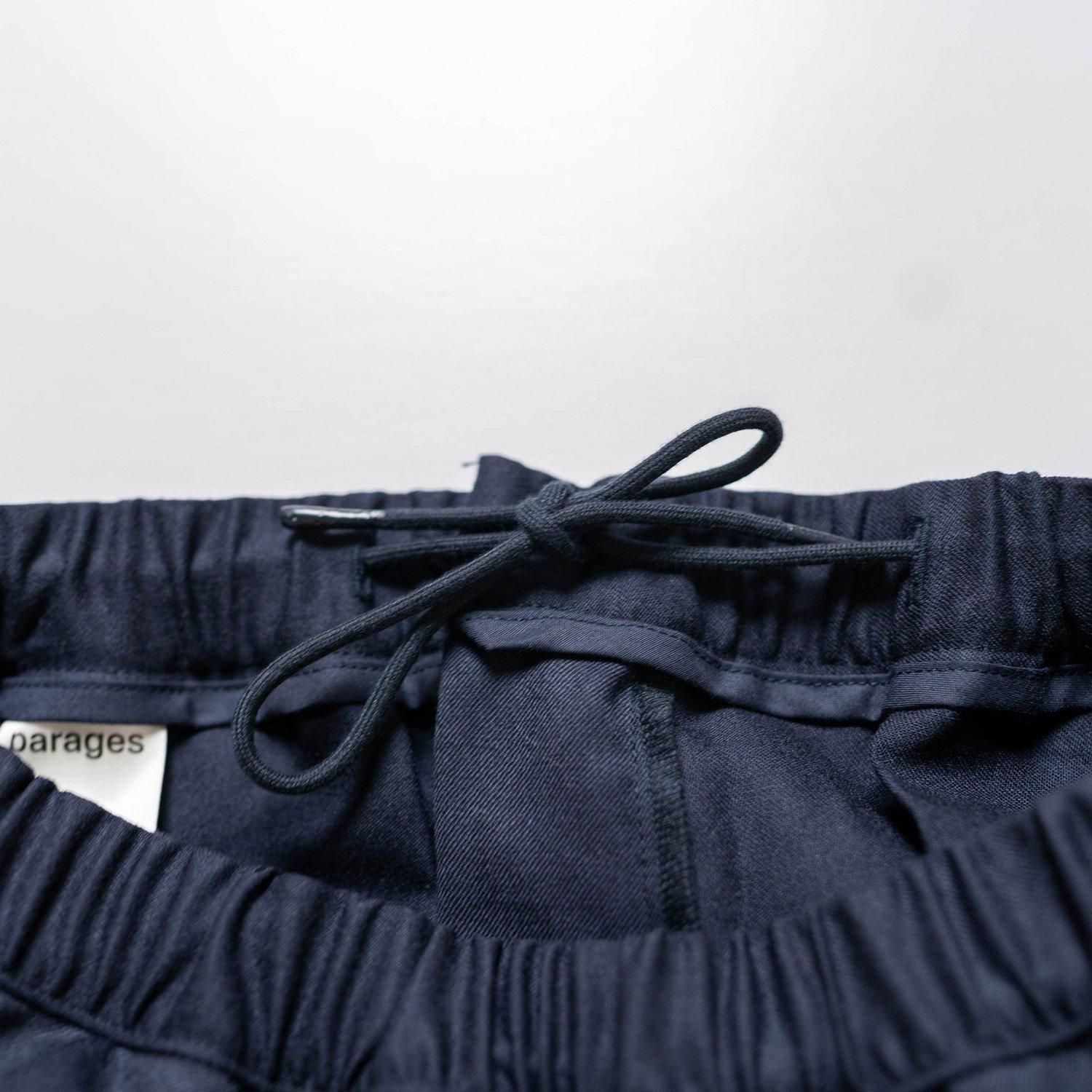 PARAGES NOMAD WOOL PANTS Navy