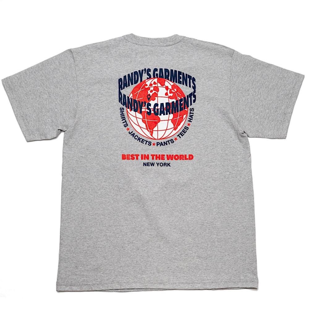 RANDY'S GARMENTS World Graphic Tee Gray