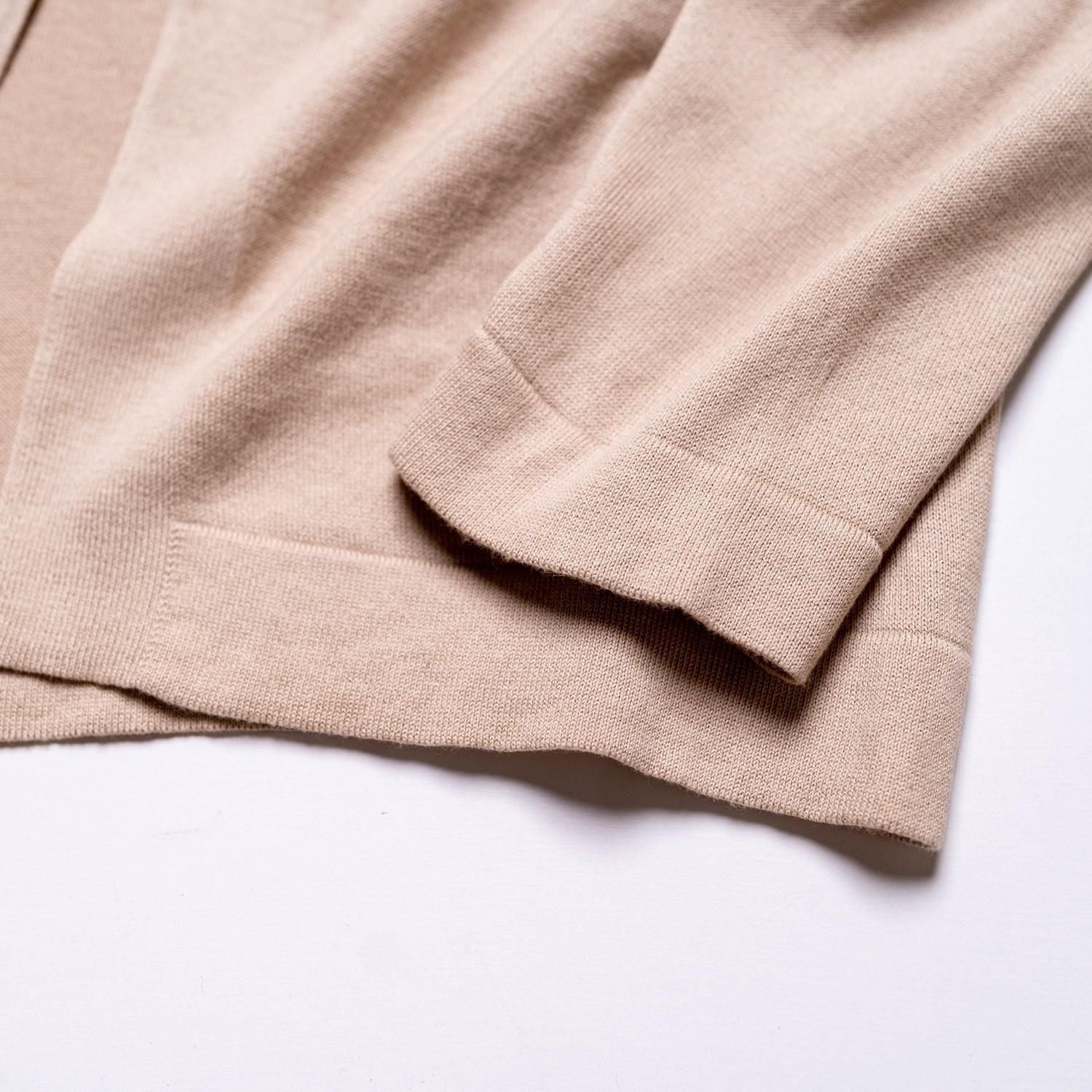 JOHN SMEDLEY 24G ボタンレス カーディガン Almond