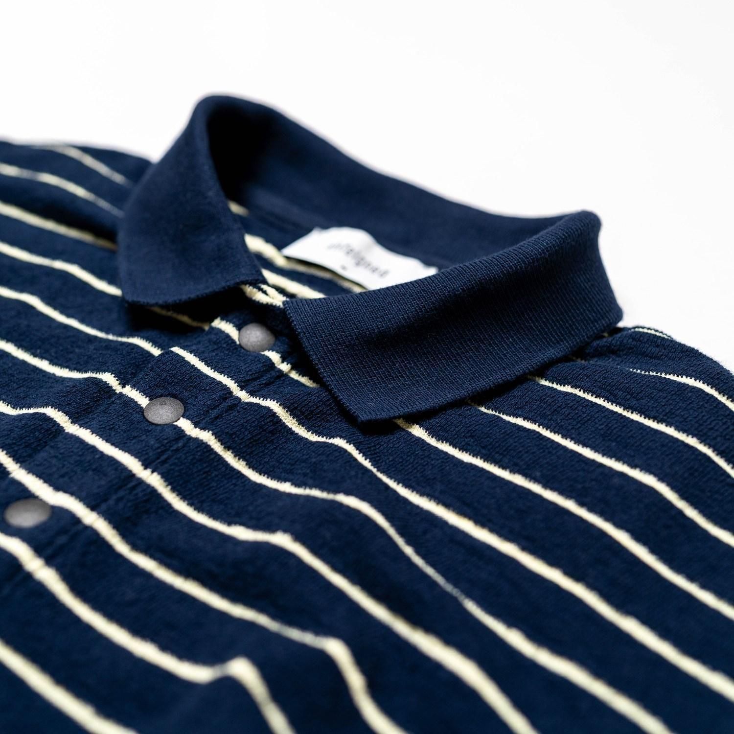 UNFEIGNED【アンフェインド】OVERSIZE POLO moat UNFEIGNED OVERSIZE POLO Navy